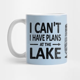 I CAN'T I Have PLANS at the LAKE Funny Windsurfing Black Mug